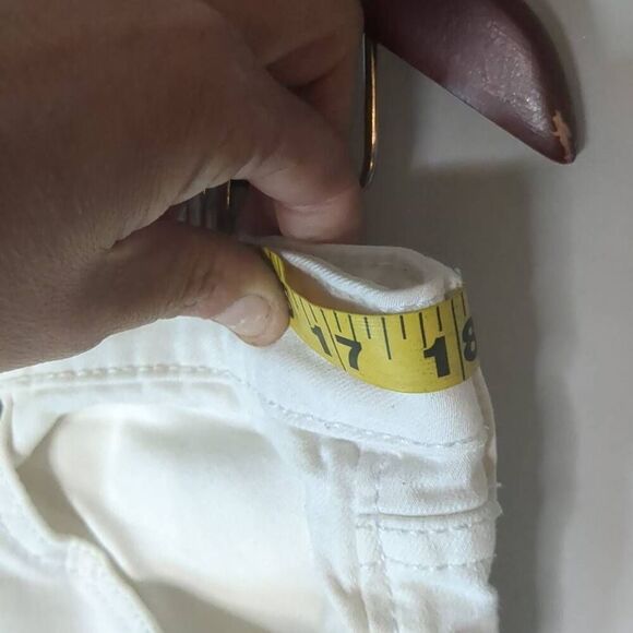 Dear John Off White Cropped Ankle Pant Jeans 30 Bone - Picture 6 of 9